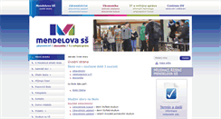 Desktop Screenshot of mendelova-stredni.cz
