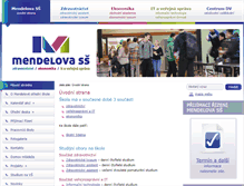Tablet Screenshot of mendelova-stredni.cz